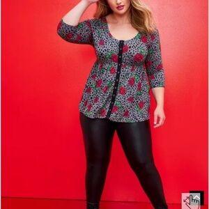 Torrid Betsey Johnson collection long sleeve, super soft blouse